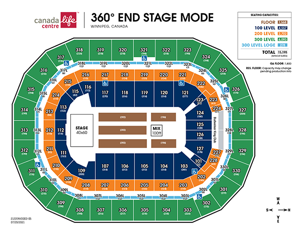 Seating : Canada Life Centre