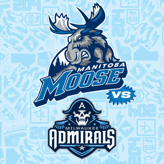 MKE Admirals are facing off against the Manitoba Moose for the